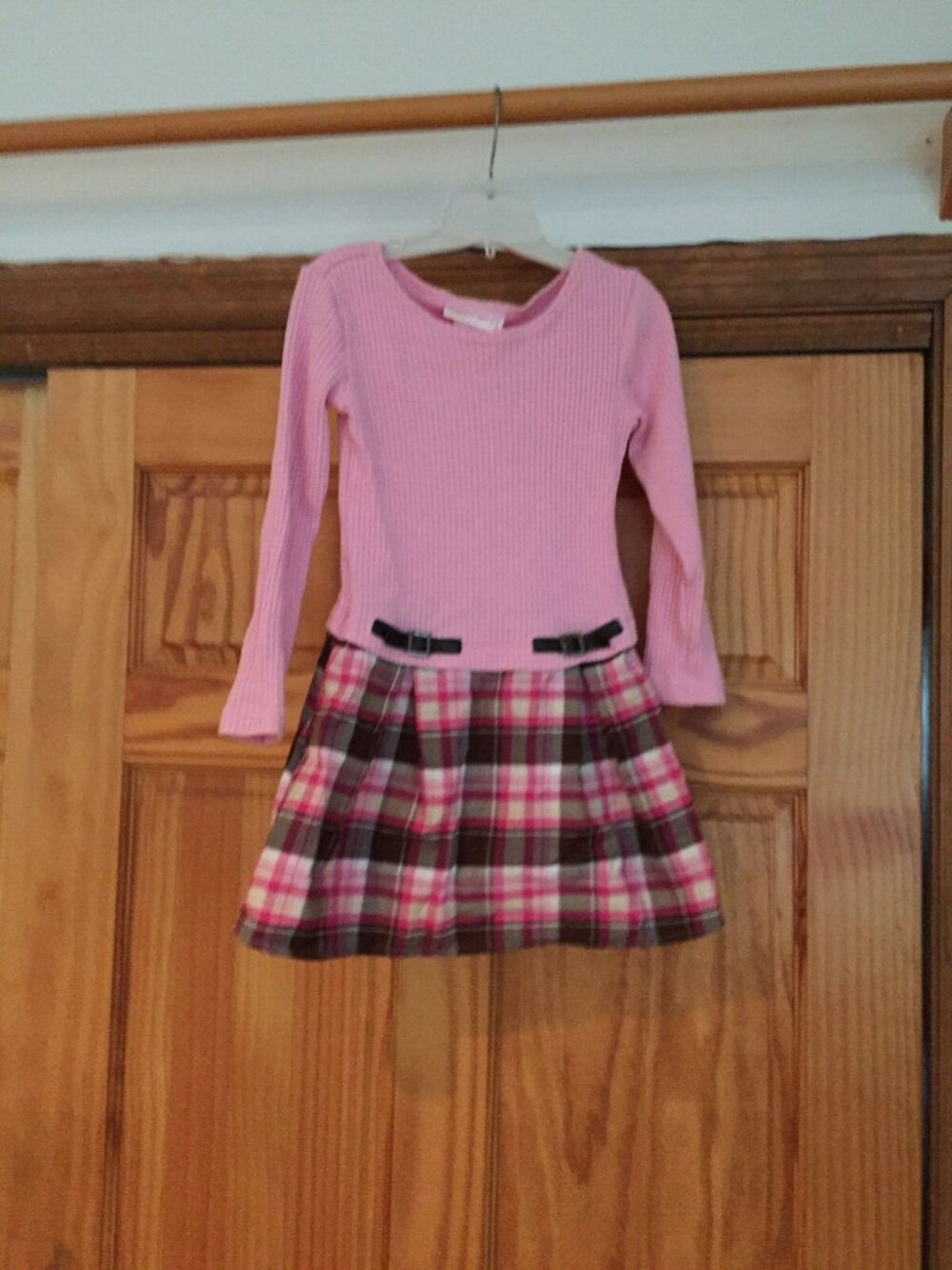 EMILY WEST Girl Pink Pleated DRESS Sz 7